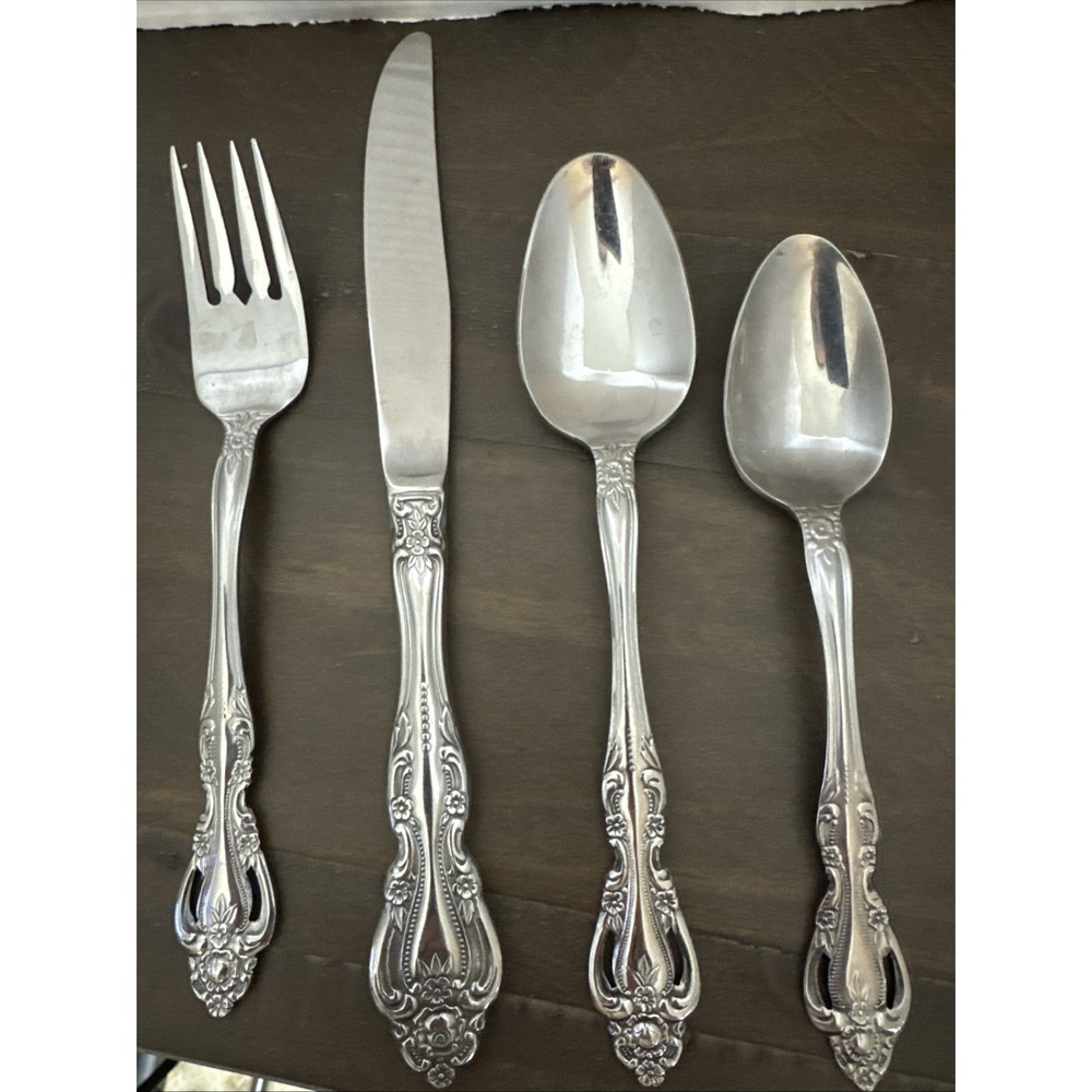 Imperial Classic Baroque 4 Piece Place Setting Stainless Korea